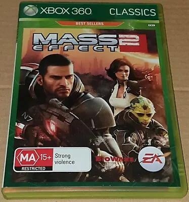 Mass Effect 2 - Xbox 360 Game - 2 Disc Set - Complete With Manual - FREE POST • $9.99