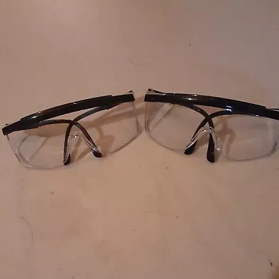 Set Lot Of 2 Magid Safety Glasses - Goggles Lab Eye Protection BLACK EUC • $4.99