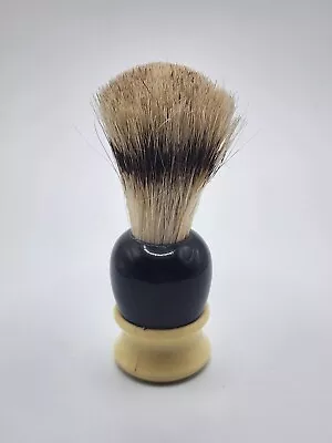 Made Rite 12 Vintage Shave Brush Black Beige • $18.50