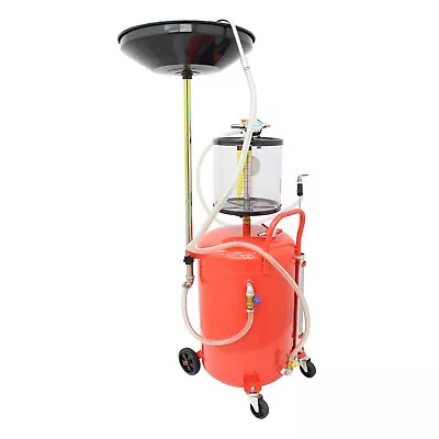 $317 • Buy 20 Gallon Waste Oil Drain Tank Air Operated Drainer Oil Change Rolling Dolly NEW