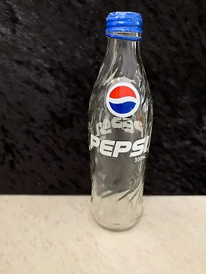 Vintage Pepsi 300ml Glass Soft Drink Bottle Pyro Label With Screw Cap • $26.90