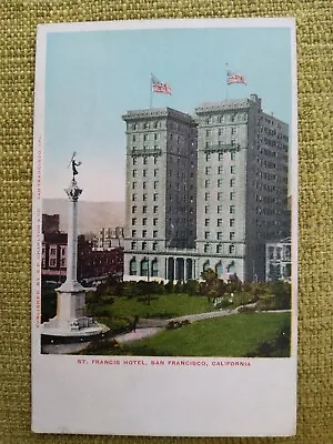 Old St Francis Hotel San Francisco California Postcard.  E.P. Charlton And Co • £1.70