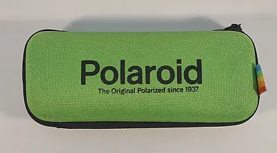 Polaroid Optical Green Zipper Hardshell Eyeglasses Glasses Case Zip Around • $8.99