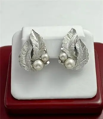 Vintage Murano Millefiori Glass Beads Dangle Silver Tone Clip Earrings • $12