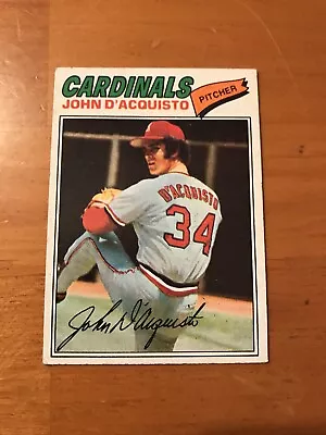 1977 Topps Baseball #19 John D'aquisto • $1.45