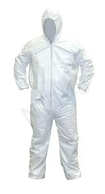 £7.99 • Buy All Purpose Coverall White Hood Boiler Suit Painters Painting Protective Overall
