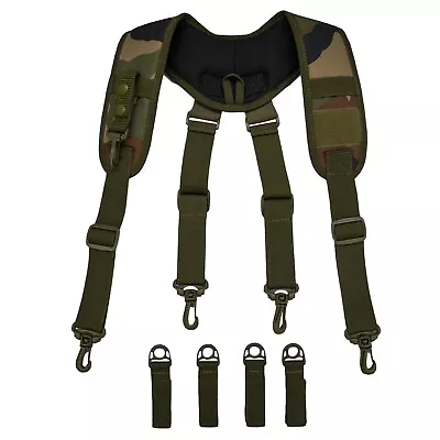 Tactical Suspenders For Duty Belt Harness Police Suspenders Tool Belt Suspenders • $19.98