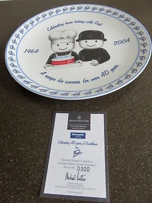 Royal Doulton Homepride Fred Flour Grader 40th Anniversary Plate And Certificate • £39.99