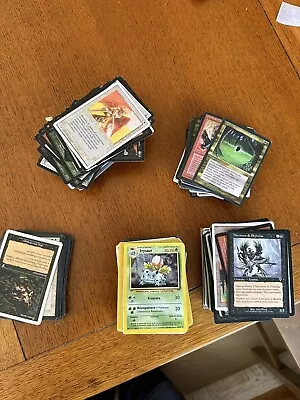 Bundle Of Old Magic The Gathering And Pokemon From Previous Exp • £25