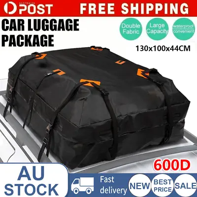 Waterproof Car Roof Top Rack Carrier Cargo Bag Luggage Storage Cube Bag Travel • $47.69