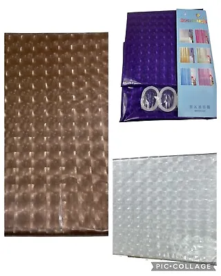Shower Curtain 180x180cm 3D Design Bathroom Waterproof Accessory With 12 Rings • £6.95