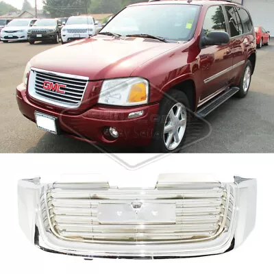 NEW For 2002-2009 GMC Envoy 2002-2006 Envoy XL Chrome Front Bumper Grille Grill • $124.80