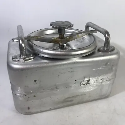 Vintage Soviet Army Aluminum Dish Metal Airtight Hermetic Food Container USSR • $39.99