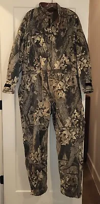 Vintage Mossy Oak Break Up Insulated Camo Coveralls 1pc Size XL - insulated  • $49.99