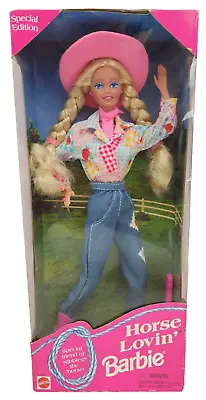 Barbie Horse Lovin' Special Edition Cowgirl Doll Toy #15648 Mattel 1996 Vintage • $149.99