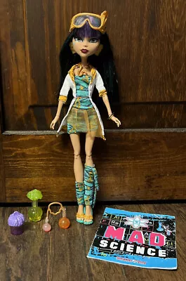 2012 Monster High Mad Science Lab Partners CLEO DE NILE Doll W/LAB ACCESSORIES • $59.99