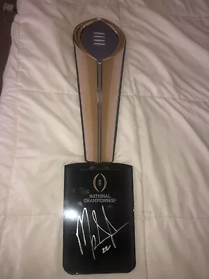 Mark Ingram Autographed Alabama Crimson Tide National Championship Trophy • $50
