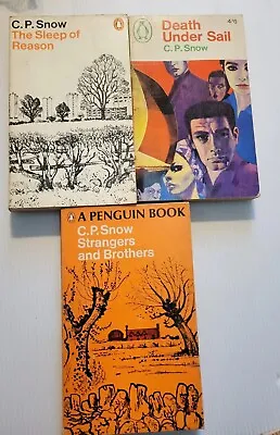 C.P. Snow Paperback Books Lot Of 3 Vintage 1960's • $4.49