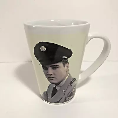 Elvis Presley In The Army Ceramic Mug Cup Collectable 5  T 3.5  W • $10