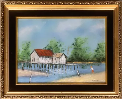 VTG Rare Max Karp Enamel Copper Painting Original Signed Listed Artist • $5750