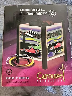 Westinghouse Carousel Collection Spinning Formula 1 Race Car Design Lamp 2000 • $20