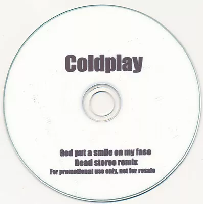 Coldplay  God Put A Smile On My Face  Dead Stereo Remix Rare Promo Cd Mint-   • £9.99