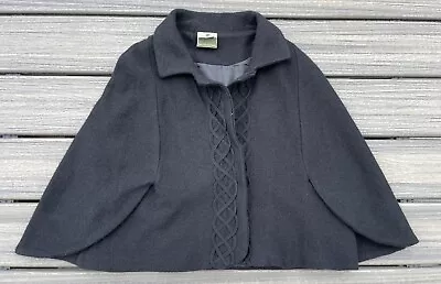 Vintage Carraig Donn 100% New Wool Capelet Cable Knit Womens Shawl Ireland • $29.99