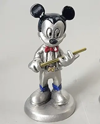 Rare Disney Hudson Pewter Mickey Mouse Musical Conductor #5541 • $8