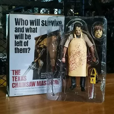 Texas Chainsaw Murderer Fur Face Leather Face 40th Anniversary Action Figure Toy • $34.99