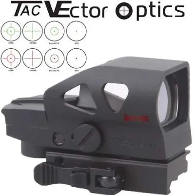 Vector Optics Ratchet 1x23x34 4 Reticle Reflex Red Green Dot Sight W QD Mount G2 • $54.95