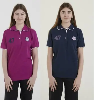 £16.99 • Buy Hazy Blue Womens Abby Country Polo T Shirt Equestrian Number 47 Anchor Size 8-20