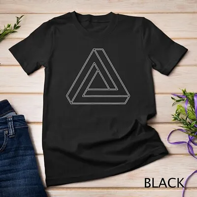 Sacred Geometry Shirt - Geometric Penrose Triangle T Shirt Unisex T-shirt • $16.99