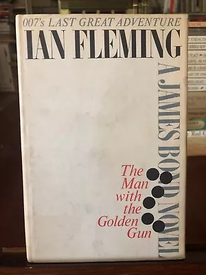 Ian Fleming THE MAN WITH THE GOLDEN GUN James Bond 1965 BCEHCDJ *Good Cond* • $15