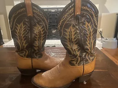 Tony Lama 6531 Leather Western Style Rancher Cowboy Men's Boots Size 9 • $36