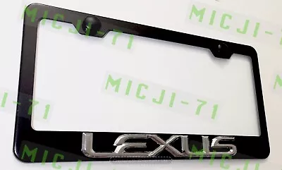 $16.50 • Buy 3D Lexus Emblem Stainless Steel License Plate Frame Rust Free
