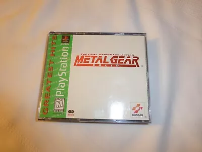 Metal Gear Solid Tactical Espionage Action (Sony PlayStation 1 1999) • $20