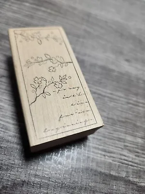 Spring Blossoms Rubber Stamp Memory Box • $8.64