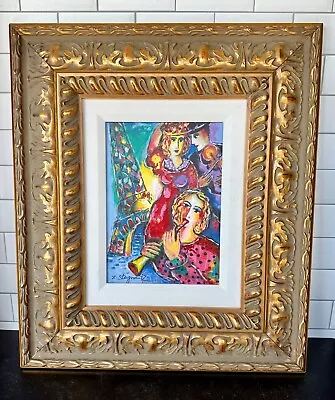 ZAMY STEYNOVITZ “Eiffel Melodies” Serigraph Framed Canvas Signed And Authorized • $220