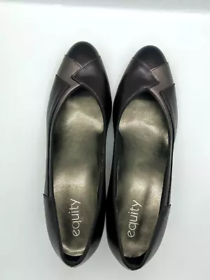 £34.99 • Buy LADIES EQUITY BROWN MULTI PURE  LEATHER OFFICE SHOE  UK SIZE E 7.5 [was £41.50]