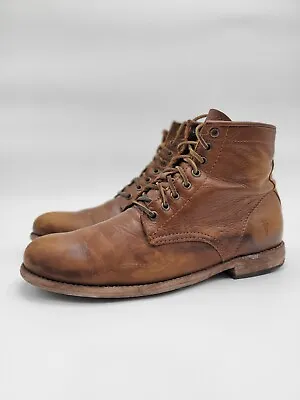 Frye Tyler Men’s Sz 9 D Brown Lace Up Leather Boots 3486070 4001 D 14 Mexico • $47.08