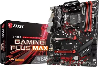 MSI B450 GAMING PLUS MAX Motherboard ATX AM4 DDR4 LAN USB 3.2 Gen2 M.2 MYS • $268.75