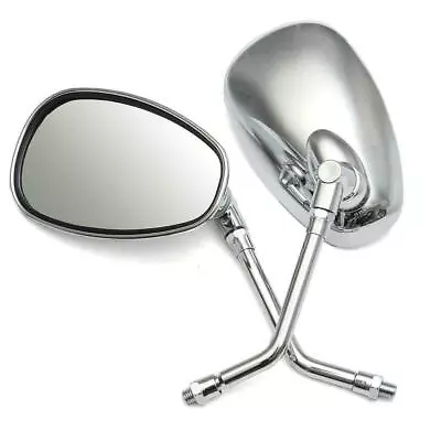 $22.99 • Buy Chrome Motorcycle Side Mirrors For Yamaha V Star 650 XVS650 250 1100