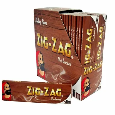 Zig Zag Unbleached Slim King Size Rolling Papers  - Rare • £7.99