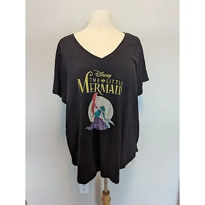 Disney The Little Mermaid 3X Ariel Black T-Shirt • $15
