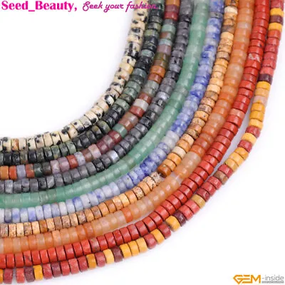$5.60 • Buy Gemstones Rondelle Stones Heishi Spacer Loose Beads For Jewelry Making15  2x4mm 