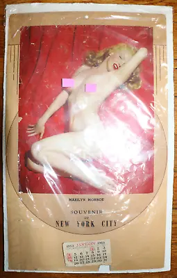 VINTAGE MARILYN MONROE Golden Dreams Photo New York City CALENDAR 1953 Souvenir • $349.99