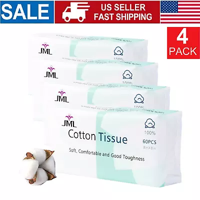 4-2Pack Facial Cotton Tissue Magic Towel Soft Disposable Towels Lint-Free 8x8'' • $25.98