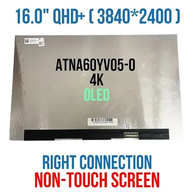 ATNA60YV05 ATNA60YV05-0 16.0  OLED Panel Non AMOLED Display 4K UHD 3840x2400 • $259