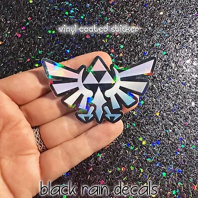 Hylian Wing Crest Zelda Logo Legend Of Zelda Vinyl Coated Sticker • $2.10