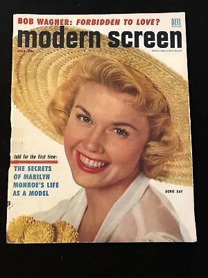 Modern Screen Jul 1954 3.5 4.0 Some Splitting Spine Doris Day Marilyn Monroe Mb5 • $14.99